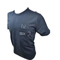 Camiseta Masculina Café Expresso Algodão Wolfgan Estampada
