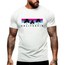 Camiseta Masculina California Enjoy Verão Manga Curta Gola Redonda Academia Shopping 100% Algodão