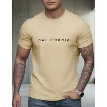 Camiseta Masculina California Streetwear Ombro Ombro Treino Camiseta Masculina California Streetwear Ombro Ombro Treino