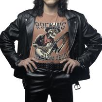 Camiseta Masculina Camisa Manga Curta GuGi T-shirt Esqueleto Rockeiro Camiseta Masculina Camisa Manga Curta GuGi T-shirt Esqueleto Rockeiro