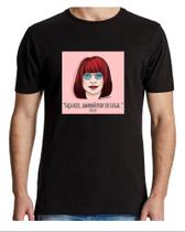 Camiseta Masculina Cantora Rita Lee Rock Pop 100% Algodão - SEMPRENALUTA