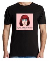 Camiseta Masculina Cantora Rita Lee Rock Pop 100% Algodão