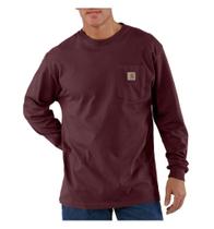 Camiseta masculina Carhartt folgada, pesada, manga comprida Camiseta masculina Carhartt folgada, pesada, manga comprida