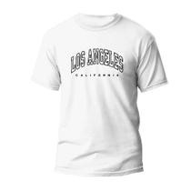 Camiseta Masculina Casual Adulto, Infantil e Plus Size Los Angeles California