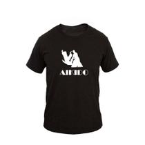Camiseta Masculina Casual Algodão Manga Curta Aikidô 7