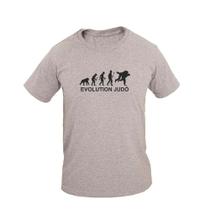 Camiseta Masculina Casual Algodão Manga Curta Evolution Judô