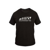 Camiseta Masculina Casual Algodão Manga Curta Evolution Muay Camiseta Masculina Casual Algodão Manga Curta Evolution Muay
