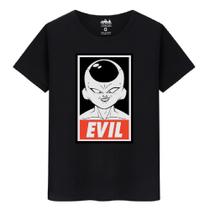Camiseta Masculina Casual Algodão Premium Freeza Evil
