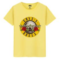 Camiseta Masculina Casual Algodão Premium Guns N Roses