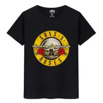 Camiseta Masculina Casual Algodão Premium Guns N Roses