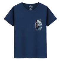 Camiseta Masculina Casual Algodão Premium Lobo Top