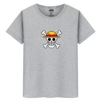 Camiseta Masculina Casual Caveira One Piece