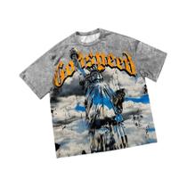Camiseta Masculina Casual De Verão 2025 Respirável E Macia Com Estampa 3D De Anjo
