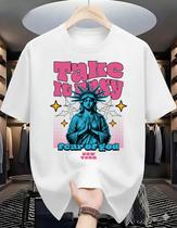 Camiseta Masculina Casual Estampada Algodão 30.1 Penteado Moderna Streetwear Moda Urbana Lifestyle Regular Fit New York Estátua da Liberdade Retrô Camiseta Masculina Casual Estampada Algodão 30.1 Penteado Moderna Streetwear Moda Urbana Lifestyle Regular Fit New York Estátua da Liberdade Retrô