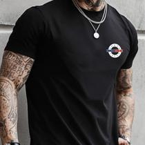 Camiseta Masculina Casual Estampada Algodão Conforto Paris
