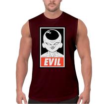Camiseta Masculina Casual Regata Freeza Evil