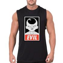 Camiseta Masculina Casual Regata Freeza Evil