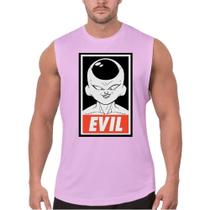 Camiseta Masculina Casual Regata Freeza Evil