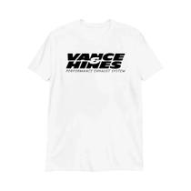 Camiseta Masculina Casual Solta Com Estampa VANCE HINES, Camiseta Macia Harajuku Com Estampa De