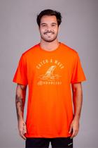Camiseta Masculina - Catch a wave - Laranja