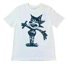 Camiseta Masculina Cavalera Manga Curta Gato Félix Off White