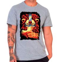 Camiseta Masculina Cinza Desenho He-Man 07