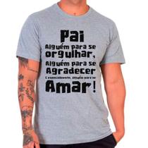 Camiseta Masculina Cinza Dia dos Pais Paizão Papai 06