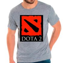 Camiseta Masculina Cinza Dota 2 Games Jogos