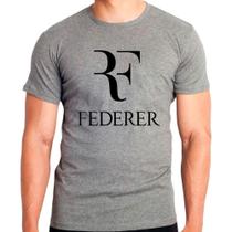 Camiseta Masculina Cinza Esporte Tennis RF Federer 02