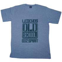 Camiseta masculina Cinza mescla musculação Goz Spirit model Old School Camiseta masculina Cinza mescla musculação Goz Spirit model Old School