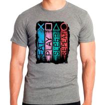 Camiseta Masculina Cinza Playstation 07