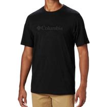 Camiseta Masculina Columbia MC Basic Logo II Preta - 321015