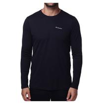 Camiseta Masculina Columbia ML Neblina Preta - 320423