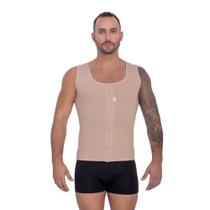 Camiseta masculina com abertura frontal -Corpo Pele Cor:ChocolateTamanho:G Camiseta masculina com abertura frontal -Corpo Pele Cor:ChocolateTamanho:G