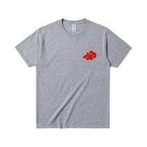 Camiseta Masculina Com Estampa De Símbolos Da Nuvem Do Anime Akatsuki, Manga Curta, Streetwear Da Camiseta Masculina Com Estampa De Símbolos Da Nuvem Do Anime Akatsuki, Manga Curta, Streetwear Da
