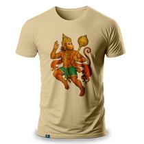 Camiseta Masculina com Estampa Hanuman, o Filho do Vento 100 Algodão Fio 30.1 Hinduísmo Oriente Indian Oriental Hindu Ramayana Rama Ramaiana Macaco Fé