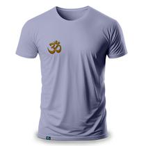 Camiseta Masculina com Estampa OM, o SOM da Criação 100 Algodão Meditação Yoga Ohm Zen Hinduísmo Budismo Tibetana Sânscrito Zen Espiritual Sagrado Paz