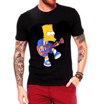 Camiseta Masculina Com Estampa The Simpsons Bart