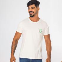 Camiseta Masculina Com Mini Estampa De Algodão Manga Curta