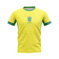 Camiseta Masculina Copa Do Mundo, Seleção Amarela - Fantasia Bras