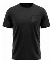 Camiseta Masculina Corinthians Escudo Bordado Licenciada Camiseta Masculina Corinthians Escudo Bordado Licenciada