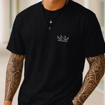Camiseta Masculina Coroa Minimalista Streetwear Casual Estilosa 100% Algodão Confortável