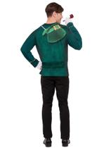 Camiseta masculina Costume Forum verde/dourada impressa em 3D, tamanho M