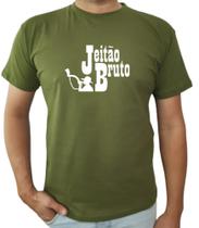 Camiseta masculina country jeitão bruto logo oficial moda rodeio peão boiadeiro