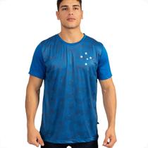 Camiseta Masculina Cruzeiro Oficial Sintética Sublimada