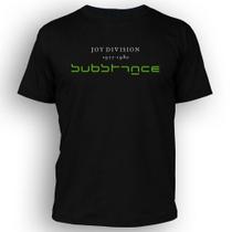 Camiseta masculina Dasantigas 100% algodão estampa Joy Division - Substance em serigrafia.