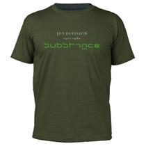 Camiseta masculina Dasantigas 100% algodão estampa Joy Division - Substance em serigrafia.