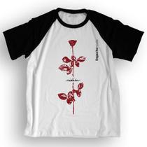 Camiseta masculina Dasantigas malha 100% algodão estampa Depeche Mode - Violator em serigrafia.