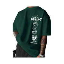Camiseta Masculina De Algodão Com Estampa Graffiti, Casual, Confortável, Gola Redonda, Manga Curta