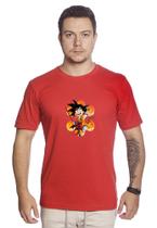 Camiseta Masculina De Algodão Dragon Ball Z Goku 7esferas